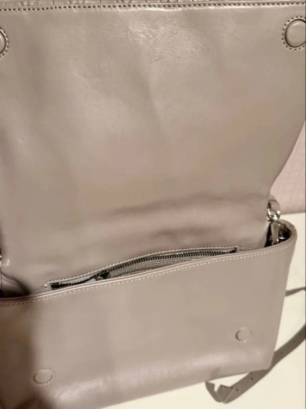 Miu Miu Quilted Leather Shoulder Bag in Light Gray